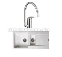 Комплект Мойка Reginox Amsterdam 15 3,5 pure white + Смеситель Grohe Euroeco 32752000