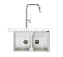 Комплект Мойка Reginox Amsterdam 20 3,5 pure white + Смеситель Grohe Eurosmart 30567000