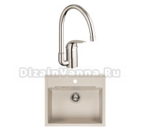 Комплект Мойка Reginox Amsterdam 54 3,5 caffe silvery + Смеситель Grohe Euroeco 32752000