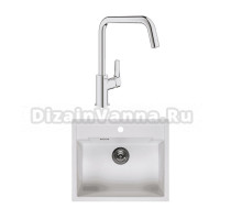 Комплект Мойка Reginox Amsterdam 54 3,5 pure white + Смеситель Grohe Eurosmart 30567000