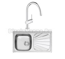 Комплект Мойка Reginox Beta 10 LUX OKG сталь + Смеситель Grohe Minta 3291800E хром