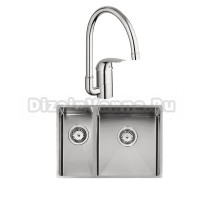 Комплект Мойка Reginox Florida + (L) Integrated 34x37 18x37 + Смеситель Grohe Euroeco 32752000