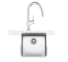 Комплект Мойка Reginox Kansas Cuadrat LUX L 40x40 сталь + Смеситель Grohe Minta 3291800E хром
