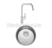 Комплект Мойка Reginox L18 390 LUX OKG сталь + Смеситель Grohe Eurosmart 30567000