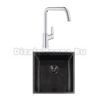 Комплект Мойка Reginox Miami 3,5 PVD 40x40 gun metal + Смеситель Grohe Eurosmart 30567000