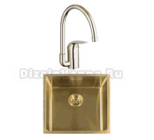 Комплект Мойка Reginox Miami 3,5 PVD 50x40 gold + Смеситель Grohe Euroeco 32752000