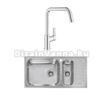Комплект Мойка Reginox Minister 25 LUX OKG реверсивный (c/box) + Смеситель Grohe Eurosmart 30567000