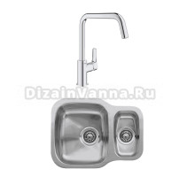 Комплект Мойка Reginox Nebraska U LUX OKG сталь + Смеситель Grohe Eurosmart 30567000