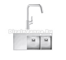 Комплект Мойка Reginox Nevada LUX OKG right L 40x30 сталь + Смеситель Grohe Eurosmart 30567000