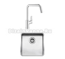 Комплект Мойка Reginox Ohio Cuadrat LUX OKG L 40x40 сталь + Смеситель Grohe Eurosmart 30567000