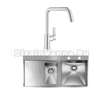 Комплект Мойка Reginox Ontario 1.5 LUX OKG right L сталь + Смеситель Grohe Eurosmart 30567000