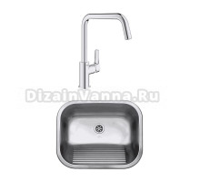 Комплект Мойка Reginox Ottawa Wall-mounted MATT SP сталь + Смеситель Grohe Eurosmart 30567000