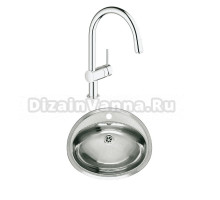 Комплект Мойка Reginox Pacific WLUX OSP сталь + Смеситель Grohe Minta 3291800E хром