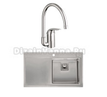 Комплект Мойка Reginox Phoenix 40 LUX OKG right (c/box) L + Смеситель Grohe Euroeco 32752000