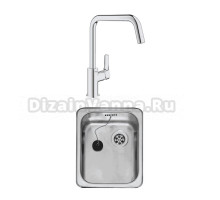Комплект Мойка Reginox R18 2330 LUX OSK сталь + Смеситель Grohe Eurosmart 30567000