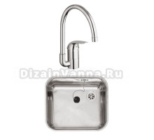 Комплект Мойка Reginox R18 4035 LUX OSK сталь + Смеситель Grohe Euroeco 32752000