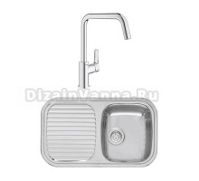 Комплект Мойка Reginox Regent 10 LUX OKG сталь + Смеситель Grohe Eurosmart 30567000