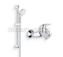Душевой комплект Смеситель Grohe Euroeco 32743000 + Гарнитур Tempesta New 27598001