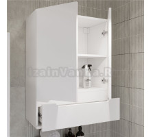 Шкаф DIWO Коломна 60 навесной с выдвижным ящиком, 60x80x32 см, белый