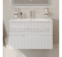 Тумба с раковиной Cezares Duet 80 bianco opaco, раковина Cezares CZR-8073-80