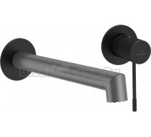 Смеситель для раковины AltroBagno Intento 010503 GrNe С ВНУТРЕННЕЙ ЧАСТЬЮ, серый, черный