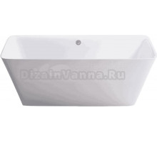 Ванна из искусственного камня Астра-Форм Орион 01010050 170x75 см, отдельностоящая, матовая белая, на ножках