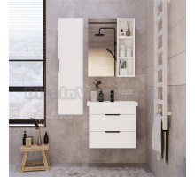 Мебель для ванной комнаты IKA Alta 60 с ящиками, белый скандинавский