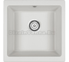 Мойка кухонная Paulmark Brilon PM104546-WH белый + Жидкое мыло Grass Milana