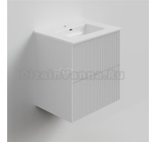 Тумба с раковиной La Fenice Terra Twin 60 подвесная, bianca, раковина Slim Line 60 см