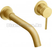 Смеситель для раковины AltroBagno Metropoli 010505 OrSp С ВНУТРЕННЕЙ ЧАСТЬЮ, матовое золото