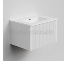 Тумба с раковиной La Fenice Terra 60 подвесная, bianca, раковина Slim Line 60 см