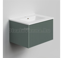 Тумба с раковиной La Fenice Terra 60 подвесная, grigio, раковина Slim Line 60 см