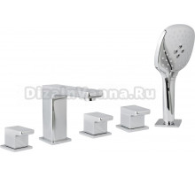 Смеситель на борт ванны AltroBagno Lamberto 020101 Cr С ВНУТРЕННЕЙ ЧАСТЬЮ, хром