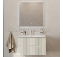 Мебель для ванной комнаты Cezares Duet 80 альпака брашированная, раковина Cezares CZR-8073-80