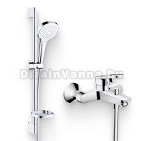 Душевой комплект Гарнитур Hansgrohe Croma Select E 26586400 + Смеситель Logis Loop Logis loop 71244000