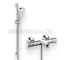 Душевой комплект Гарнитур Hansgrohe Croma Select E Multi 26590400 + Термостат Ecostat universal 13123000 для ванны с душем