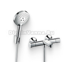Душевой комплект Термостат Hansgrohe Ecostat universal 13123000 для ванны с душем + Гарнитур Raindance Select S 26721000