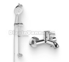 Душевой комплект Смеситель VitrA Minimax S A41994EXP + Гарнитур Bliss A45743EXP хром