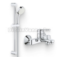 Душевой комплект Смеситель Grohe BauEdge 23605000 + Гарнитур Tempesta Cosmopolitan 27578002