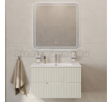 Мебель для ванной комнаты Cezares Duet 80 альпака брашированная, раковина Cezares CZR-8095-80