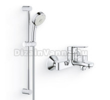 Душевой комплект Смеситель Grohe BauEdge 23605000 + Гарнитур New Tempesta Cosmopolitan 27787002