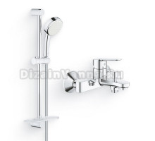 Душевой комплект Гарнитур Grohe Tempesta Cosmopolitan 26083002 + Смеситель BauEdge 23605000
