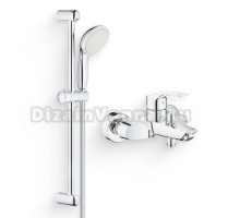 Душевой комплект Смеситель Grohe Eurosmart 33300003 + Гарнитур Tempesta New 27598001
