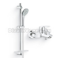 Душевой комплект Смеситель Grohe Eurosmart 33300003 + Гарнитур Euphoria 110 Champagne 27232001