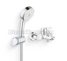Душевой комплект Гарнитур Grohe Tempesta Cosmopolitan 27584002 + Смеситель Eurosmart 33300003
