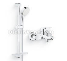 Душевой комплект Гарнитур Grohe Tempesta Cosmopolitan 26083002 + Смеситель Eurosmart 33300003