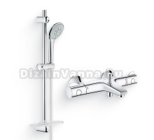 Душевой комплект Термостат Grohe Grohtherm 800 34576000 для ванны с душем + Гарнитур Euphoria 110 Champagne 27232001