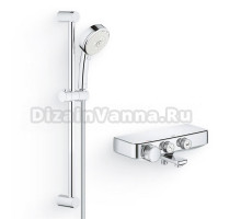 Душевой комплект Гарнитур Grohe Tempesta Cosmopolitan 27579002 + Термостат Grohtherm SmartControl 34718000 для ванны с душем
