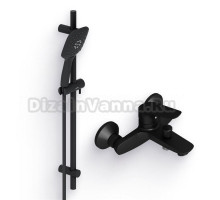 Душевой комплект Смеситель Damixa Origin Bit 771000300 черный + Гарнитур Galaxy DX75150300