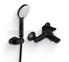 Душевой комплект Смеситель Damixa Origin Bit 771000300 черный + Гарнитур Eclipse 914510000 матовый графит